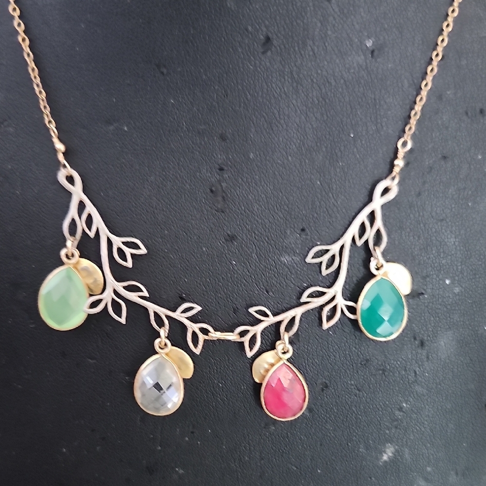 Danique Jewelry Gold Filled Birthstone Family Tree Necklace